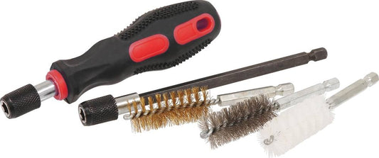 Brosse goupillon inox-nylon-laiton - coffret de 38 pcs