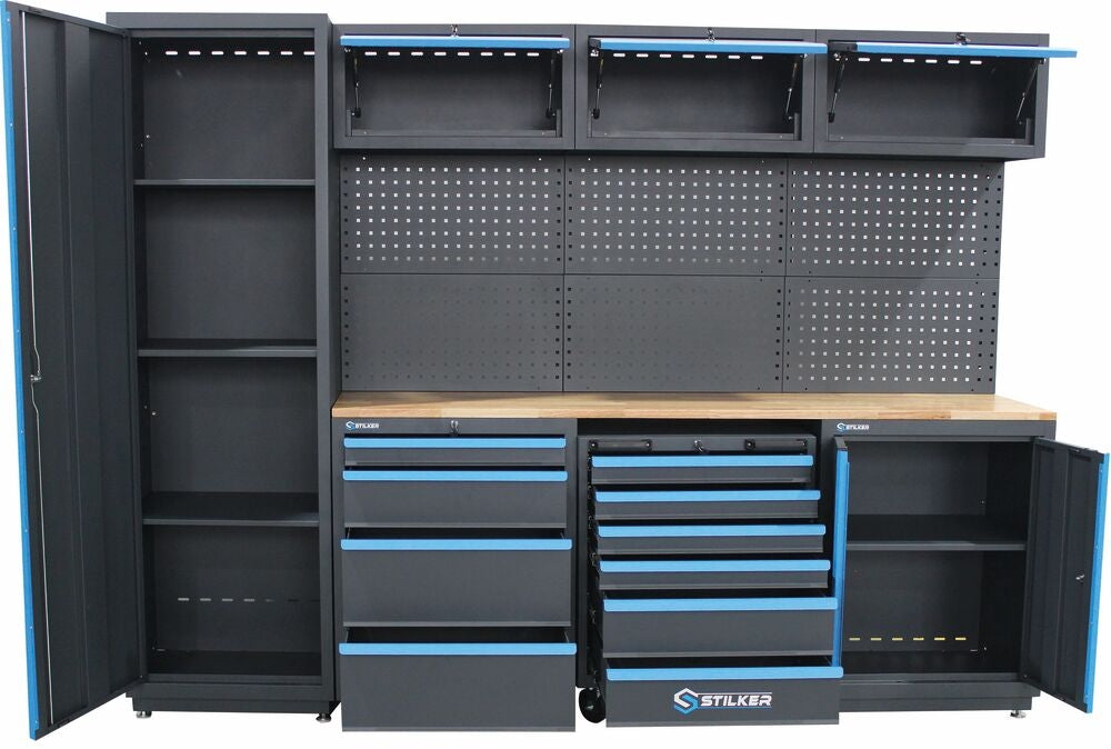 Mobilier d'atelier 4 éléments plateau bois 25mm