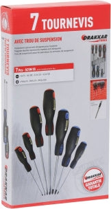 JEU 7 TOURNEVIS LAME CLASSIQUE *DT*