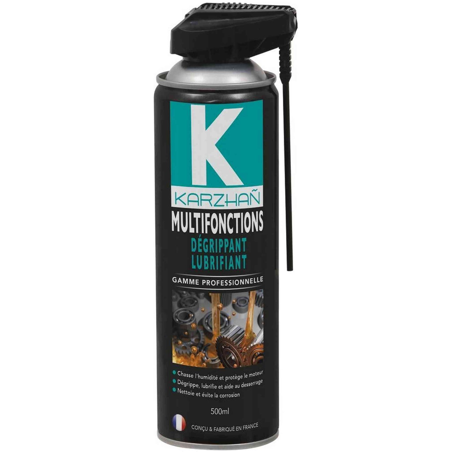 Aérosol Karzhan 500ml multifonction dégrippant lubrifiant
