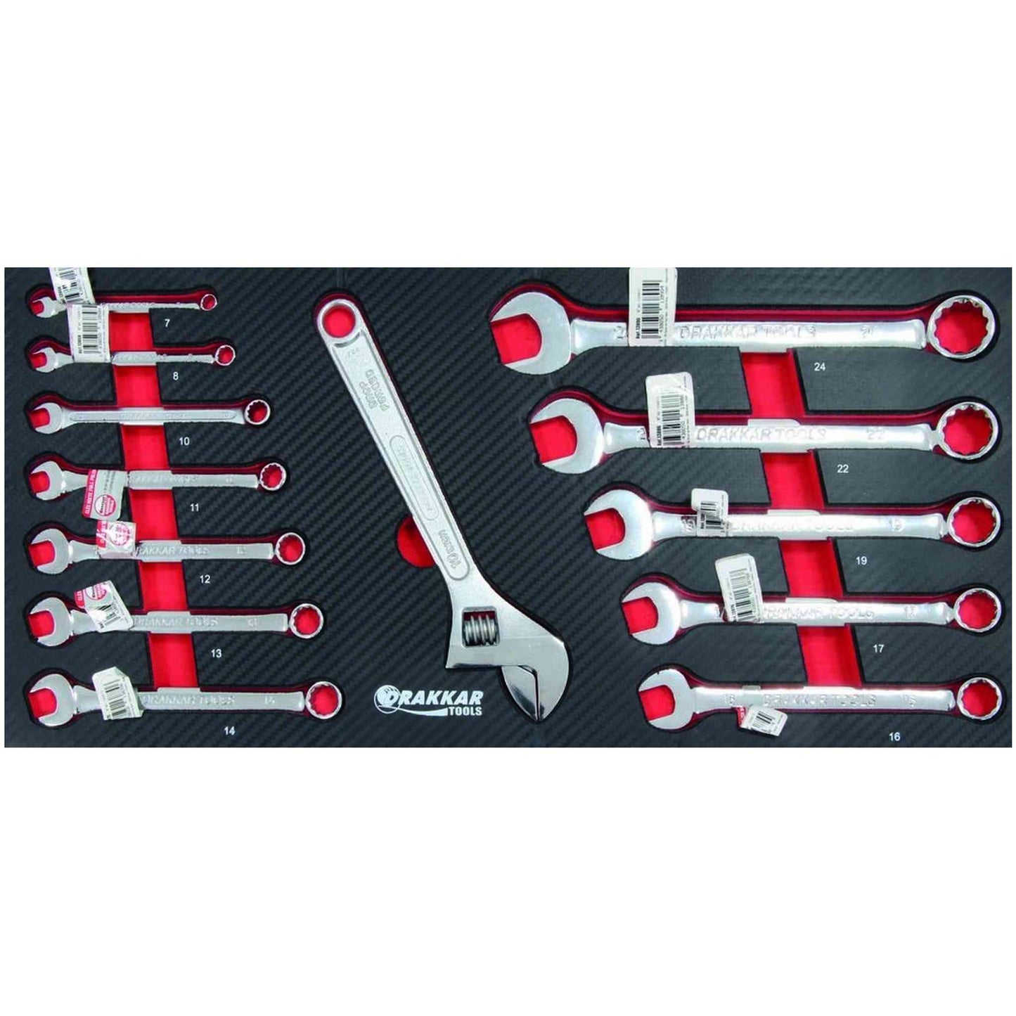 COFFRE DE SERVANTE 4 TIROIRS MODULES CARBONE - 192 OUTILS