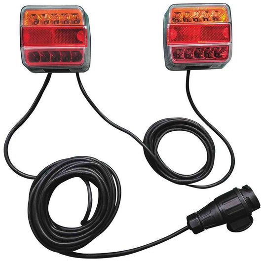 KIT SIGNALISATION 7M50 MAGNETIQUE LED ENTRE FEUX 2.5M ROUGE/ORANGE - 13 PLOTS