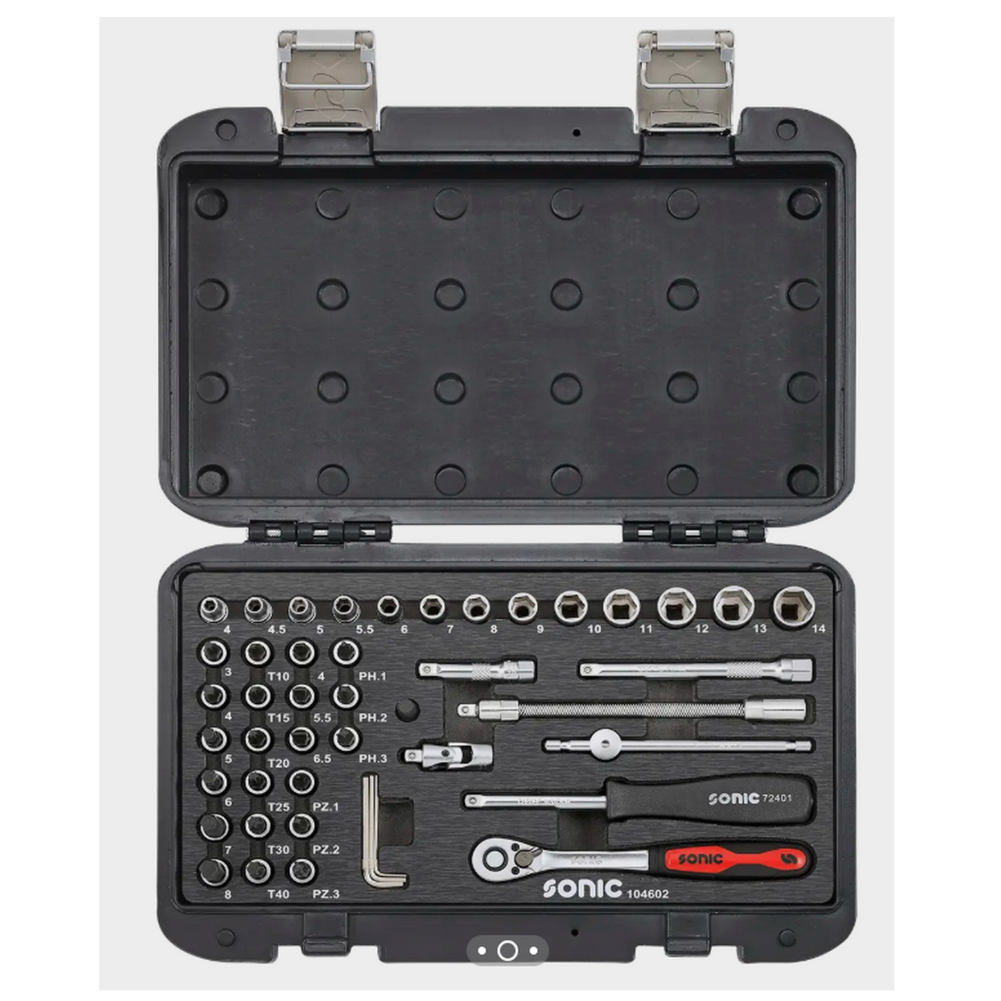 Malette empreintes 1/4'' 46-dlg. Sonic