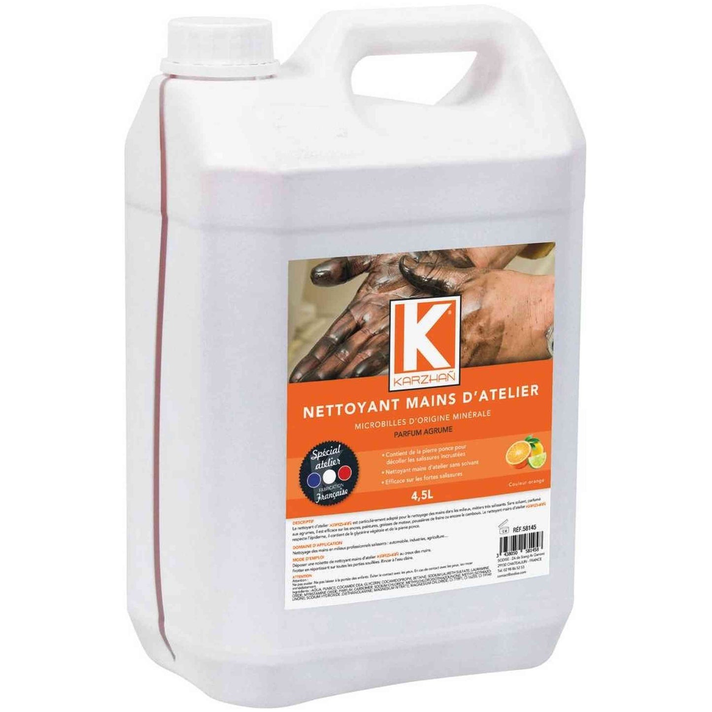 Nettoyant mains Karzhan orange 4,5L