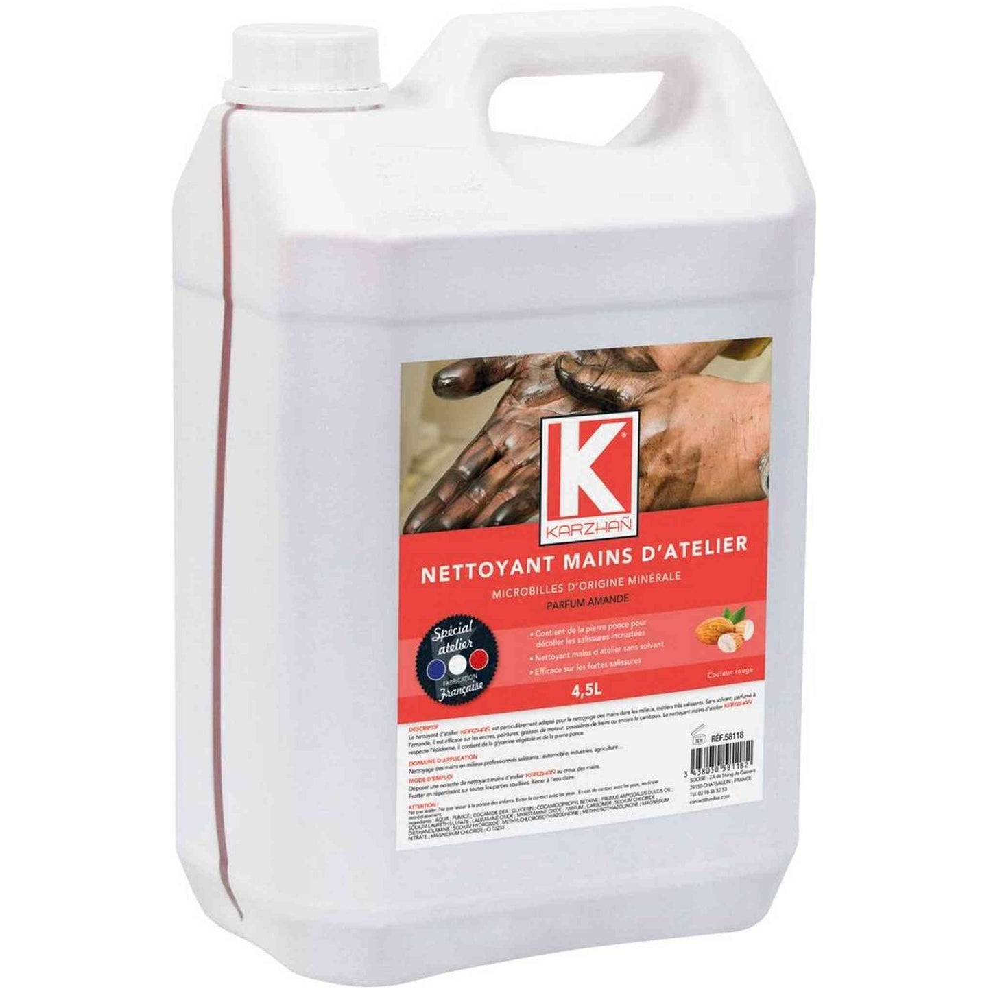 Nettoyant mains Karzhant rouge 4,5L