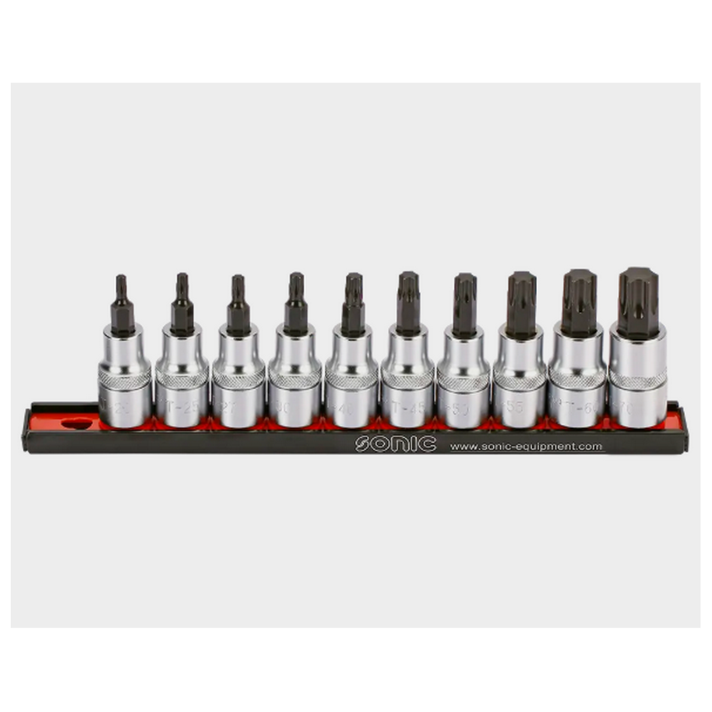 Rack d'empreintes 1/2'' Torx on rail 10-pcs. Sonic