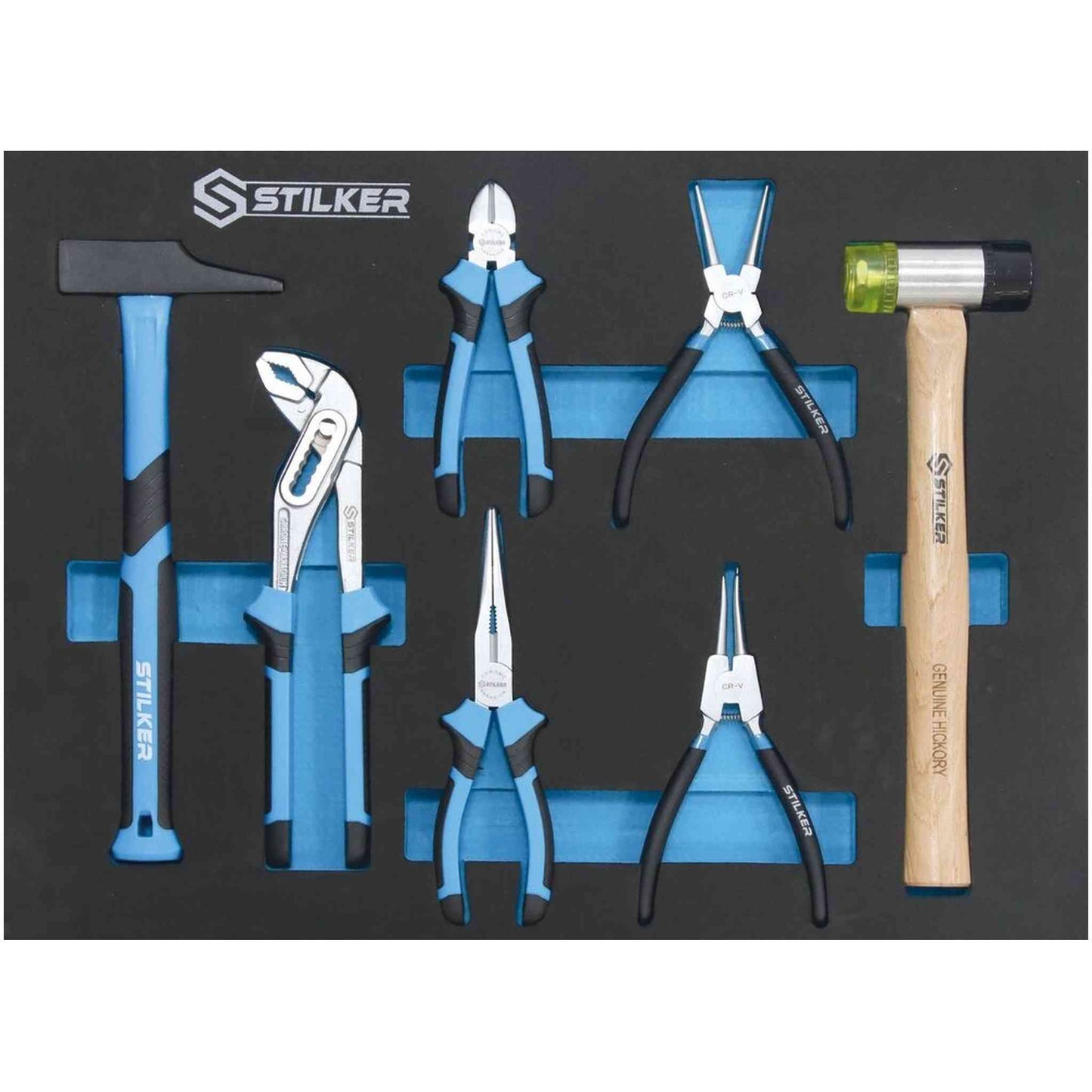 Servante d'atelier 7 tiroirs composée de 147 outils - modules mousse