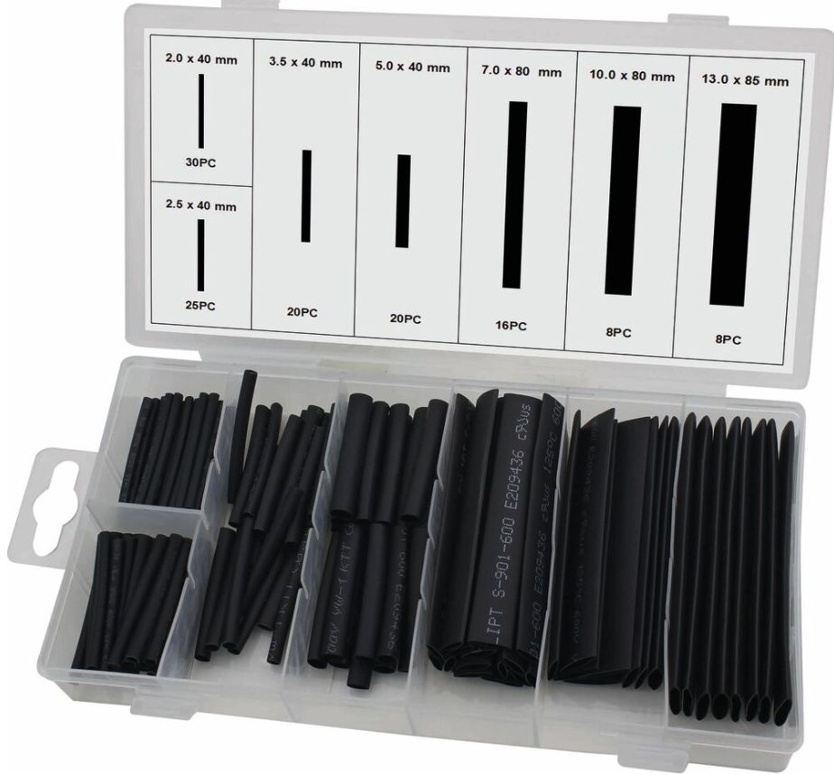 Assortiment 127 manchons thermorétractable