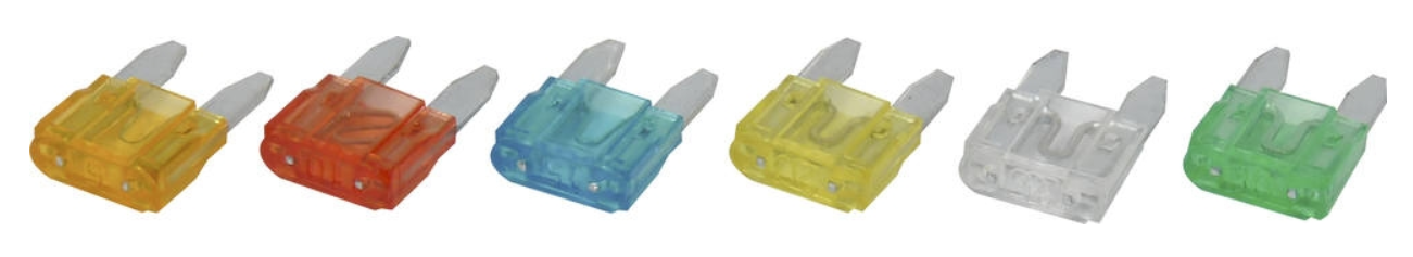 Assortiment de 120 mini fusibles enfichables