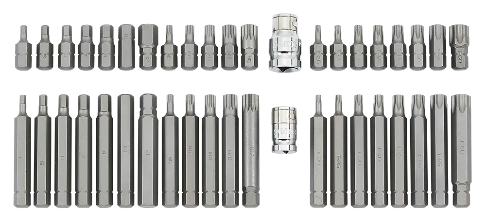 Boîte embouts de vissage et adaptateurs 42-pcs.
