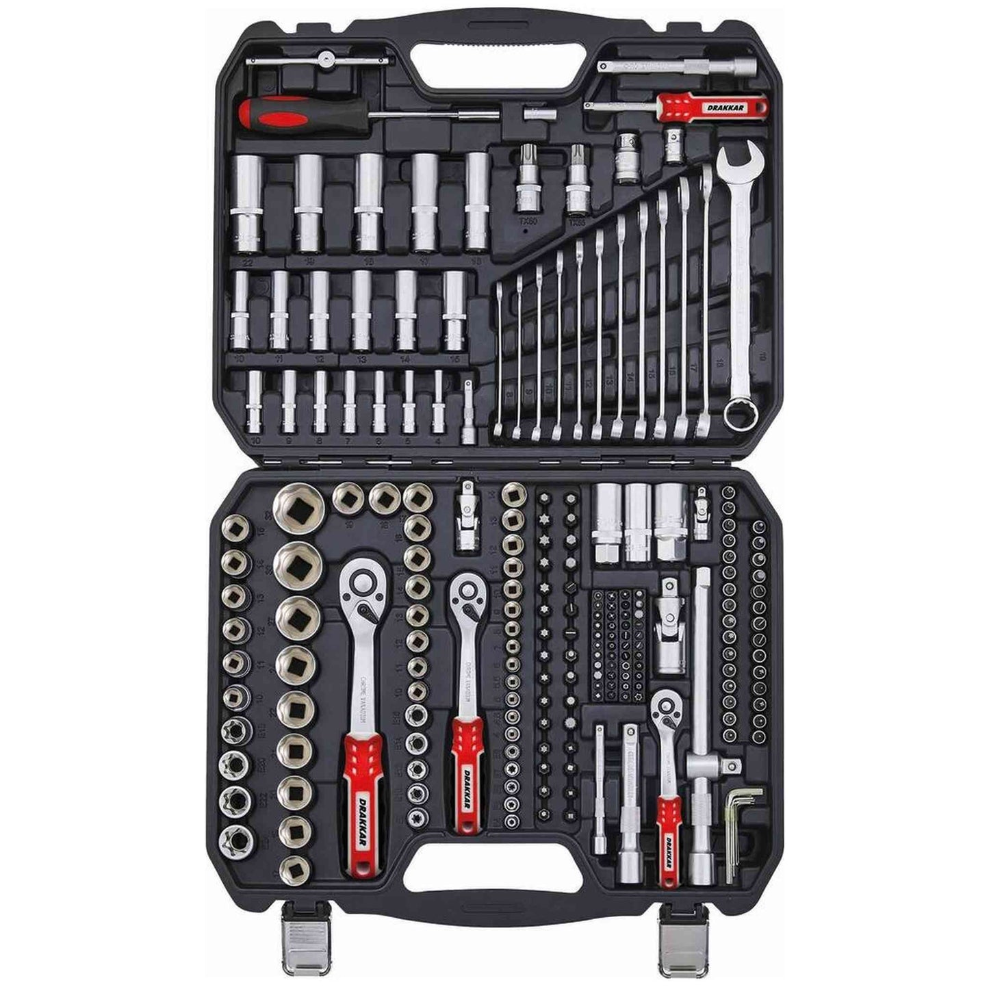 coffret de douilles 1/4" 3/8" 1/2" - 219PC