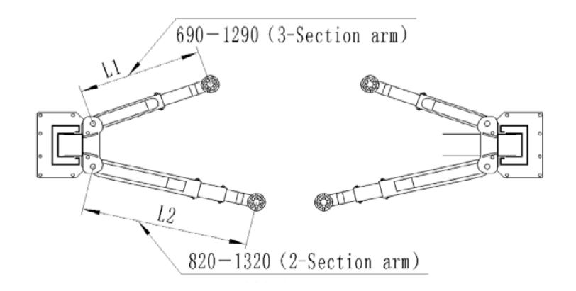 Pont 2 colonnes automatique 4T 230V