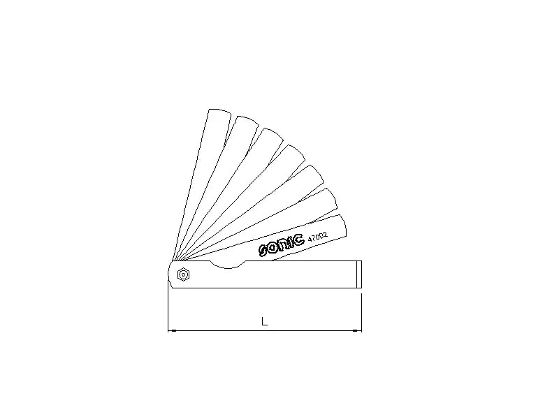 Jauges d'epaisseur metriques (26pc)