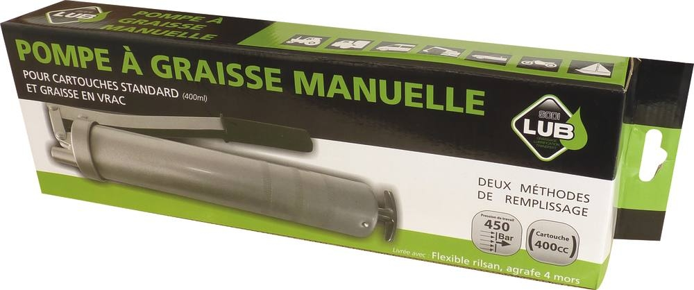 POMPE A GRAISSE MANUELLE AVEC FLEXIBLE M10