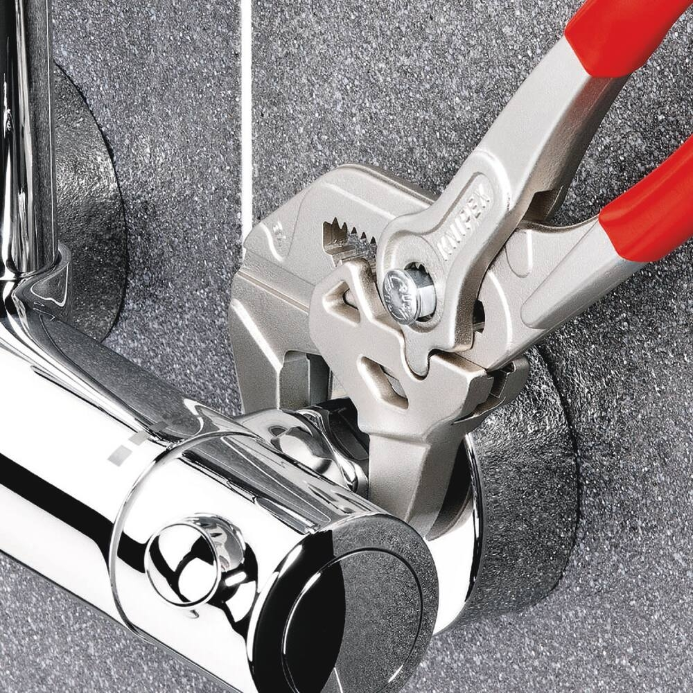 Pince clé gainée 125mm avec bouton poussoir