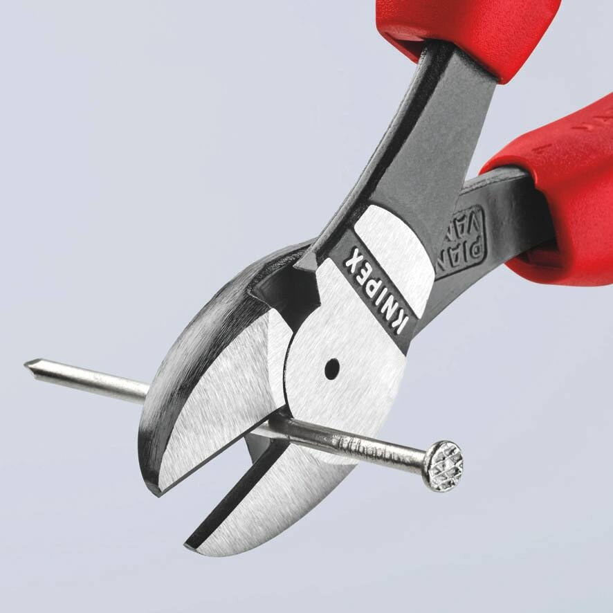 Pince coupante 180mm à forte démultiplication bi-matière