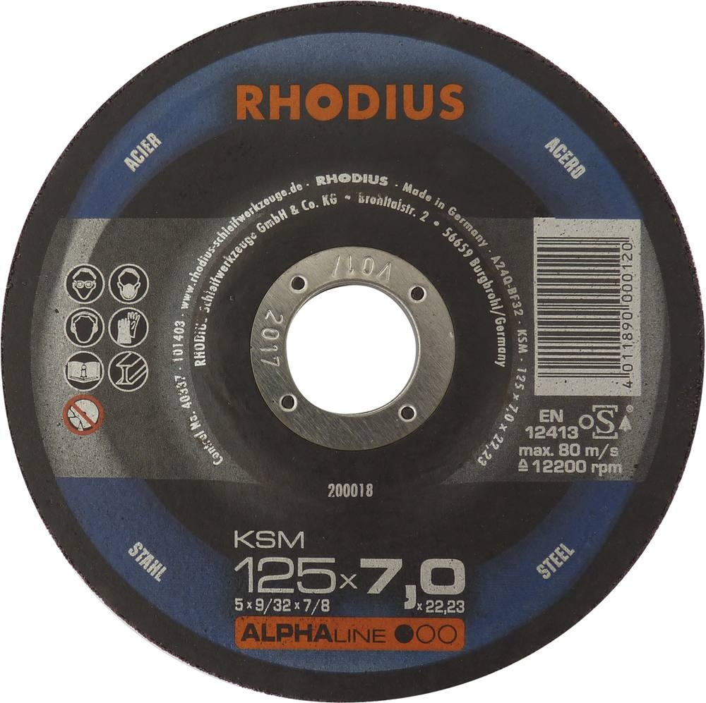 Disque à ébarber acier 125x7x22 - lot de 25 pcs