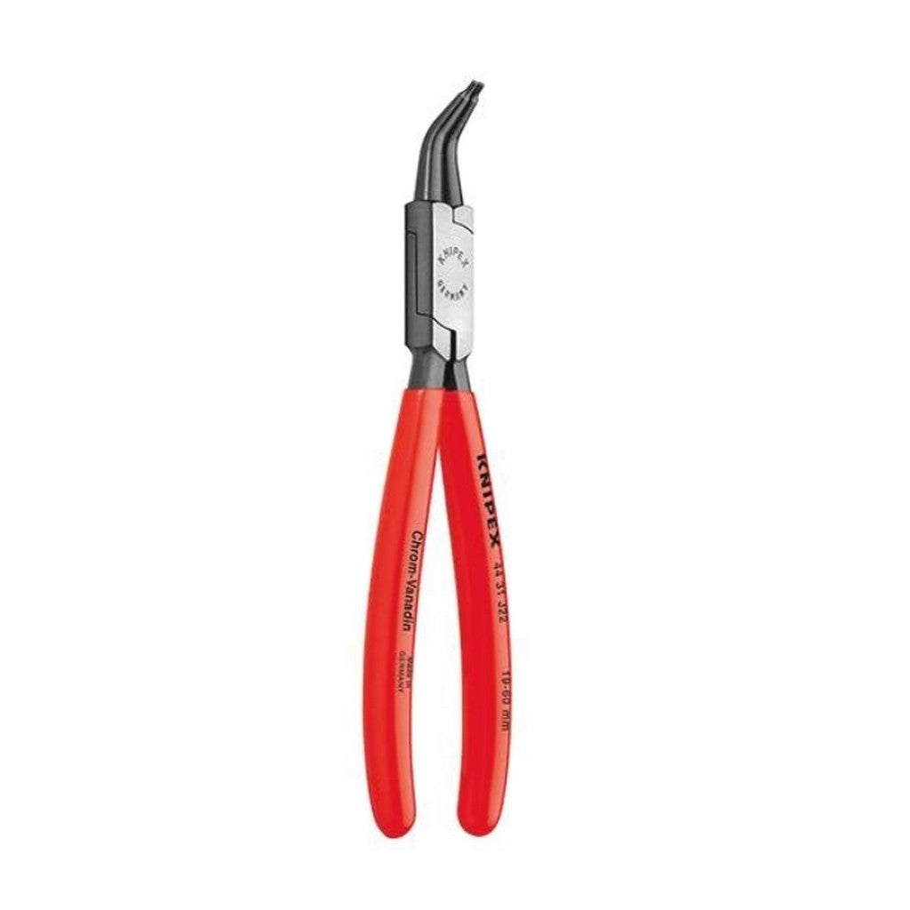 Pince coudée à 45° 180mm pour circlips intérieur 19/60mm