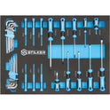 Servante d'Atelier Équipée 5 Tiroirs – 153 Pièces sur Modules Mousse