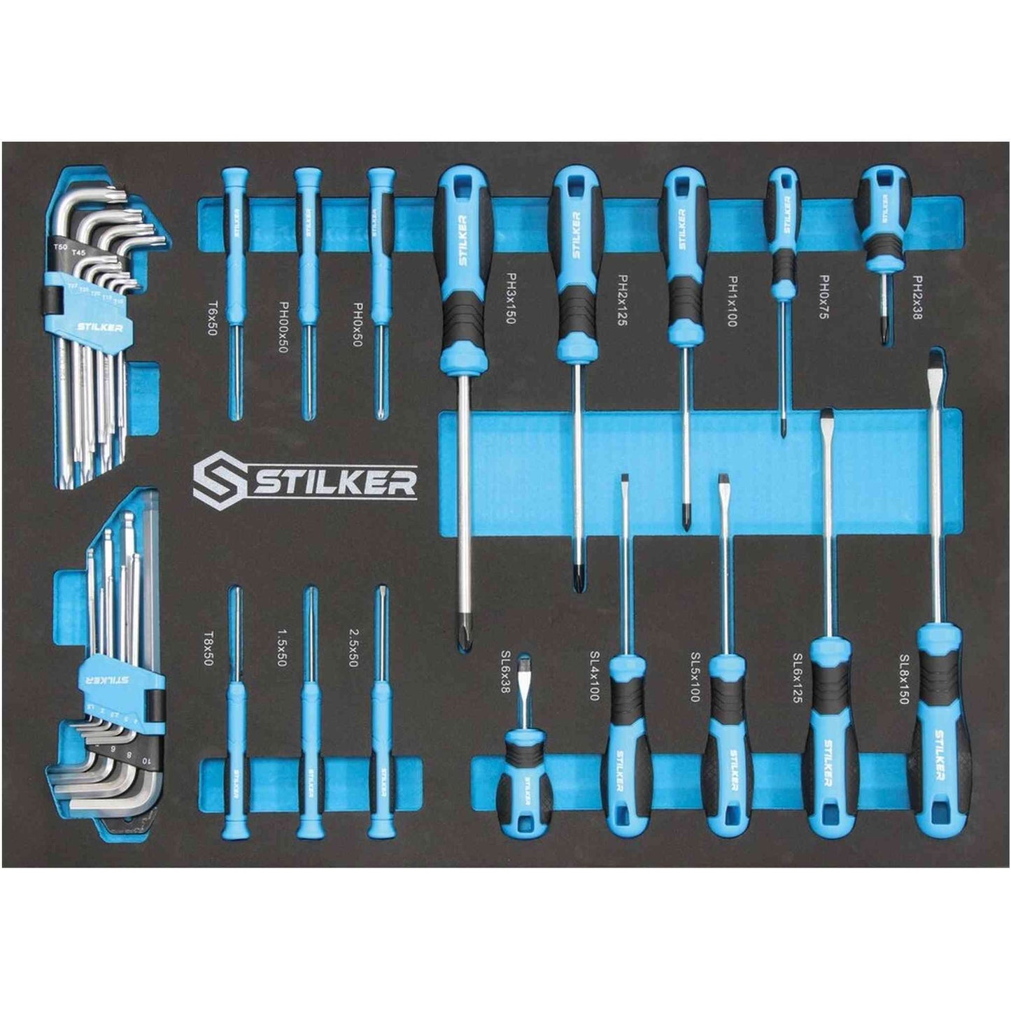 Servante d'Atelier Équipée 5 Tiroirs – 153 Pièces sur Modules Mousse