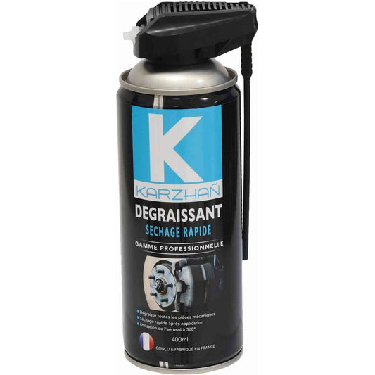 Aérosol Karzhan 400ml dégraissant séchage rapide