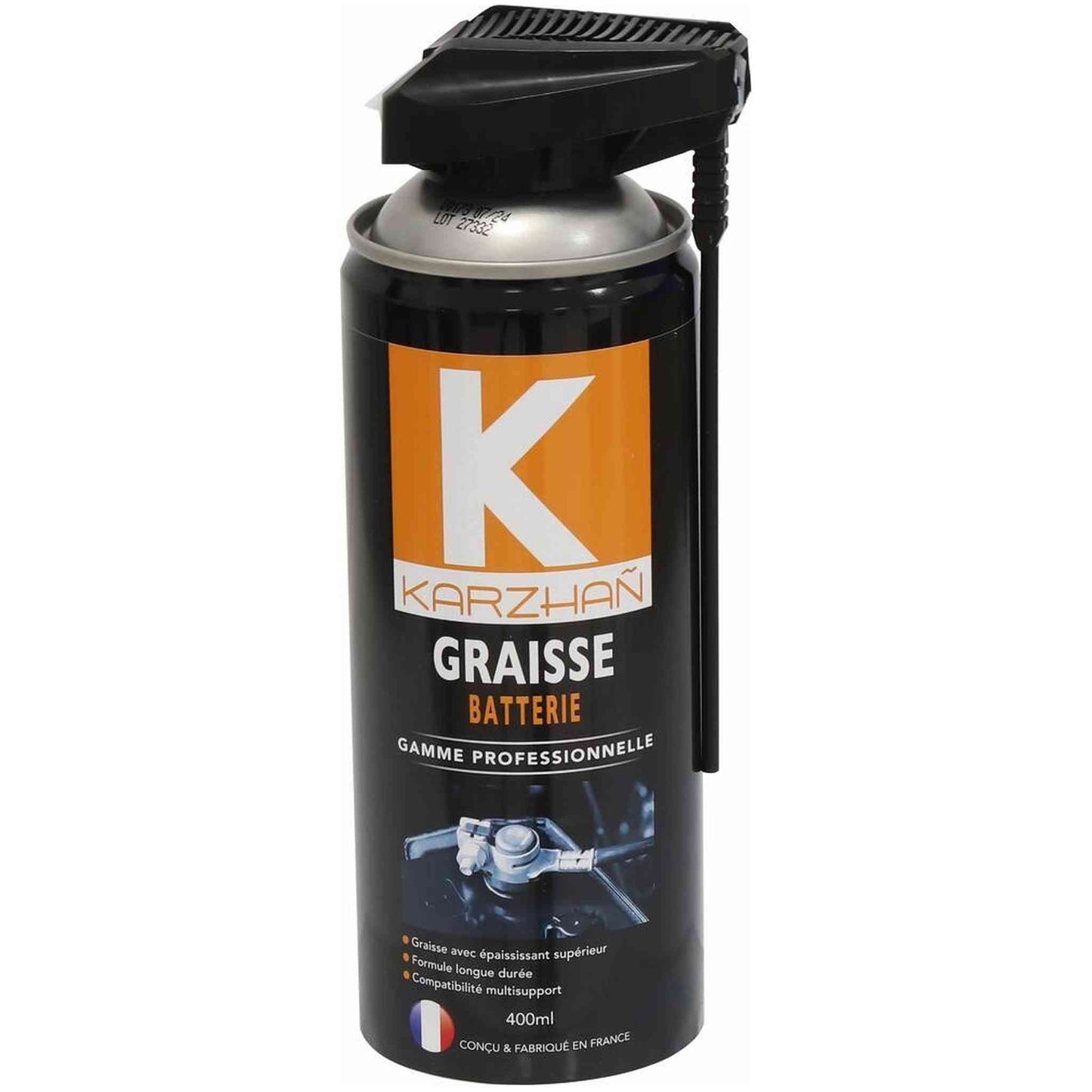 Aérosol Karzhan 400ml graisse batterie