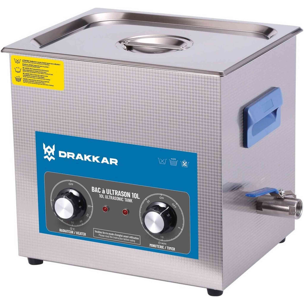 Bac inox à ultrasons 10L 240W