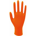 Boite 90 gants orange en nitrile épaisseur 7 mil - 8,4GR - taille XL