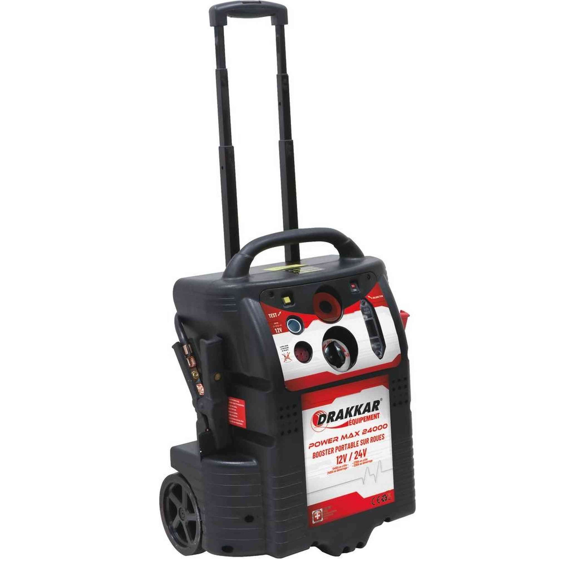 Booster 12/24V 6200A 2 batteries 34Ah sur roues