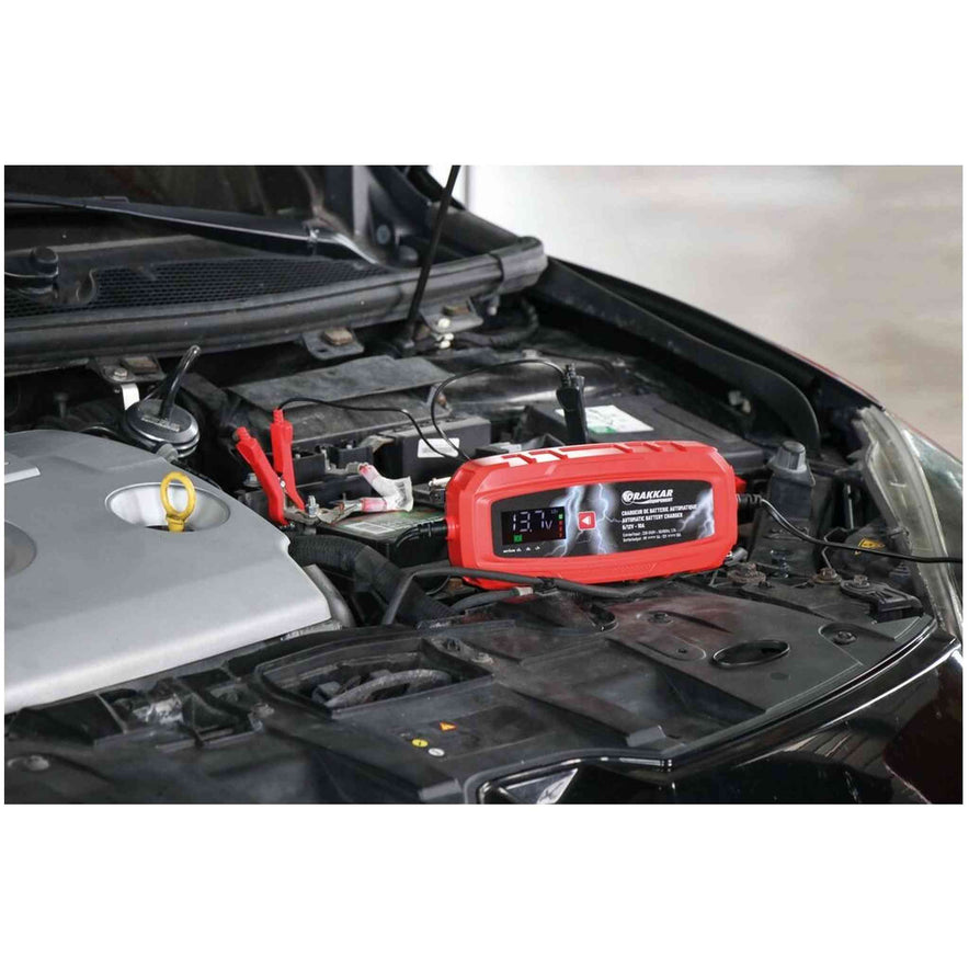 CHARGEUR DE BATTERIE AUTOMATIQUE 6/12V - 10A