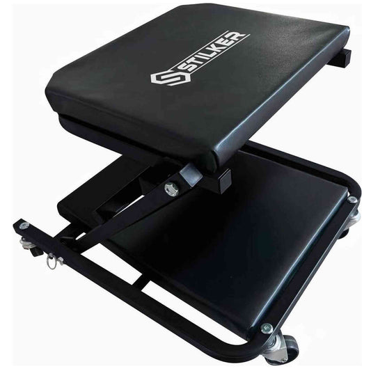 CHARIOT DE VISITE ROUES AVEC APPUI TETE REPLIABLE EN TABOURET