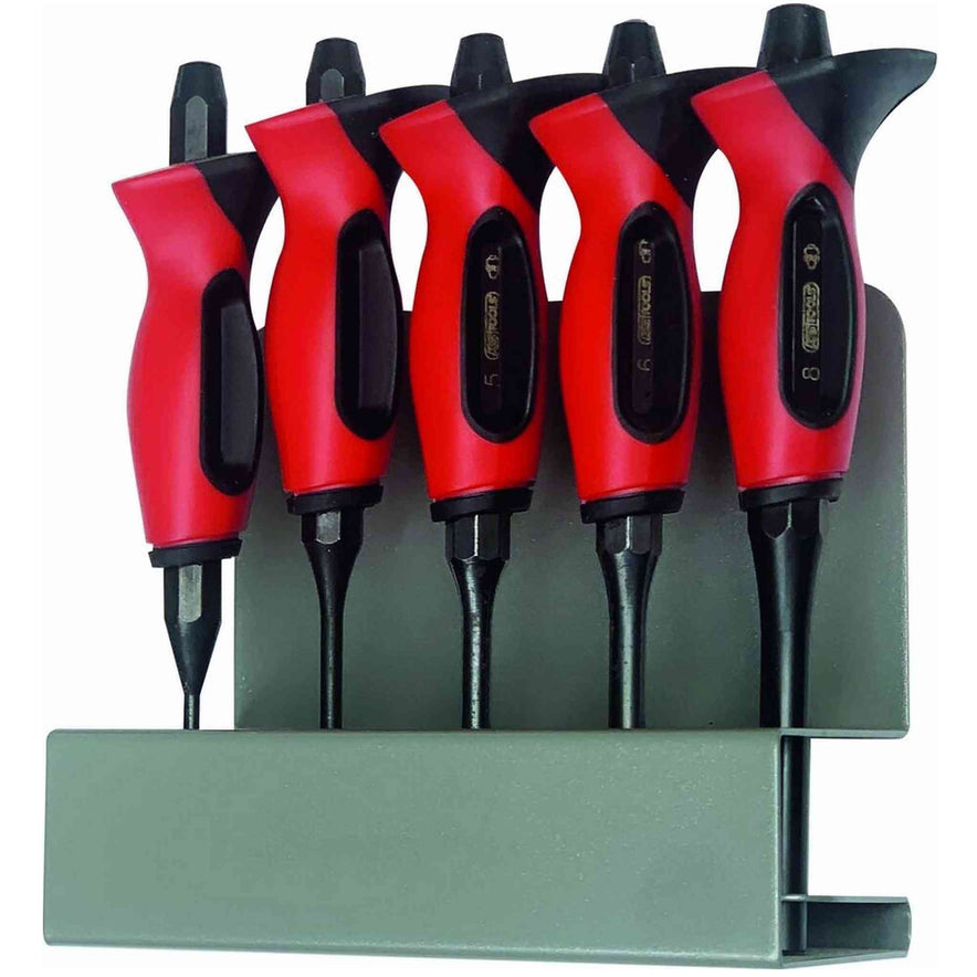 CHASSE-GOUPILLE 3/4/5/6/8MM MANCHE BI-MATIÈRE - PRESENTOIR DE 5PC