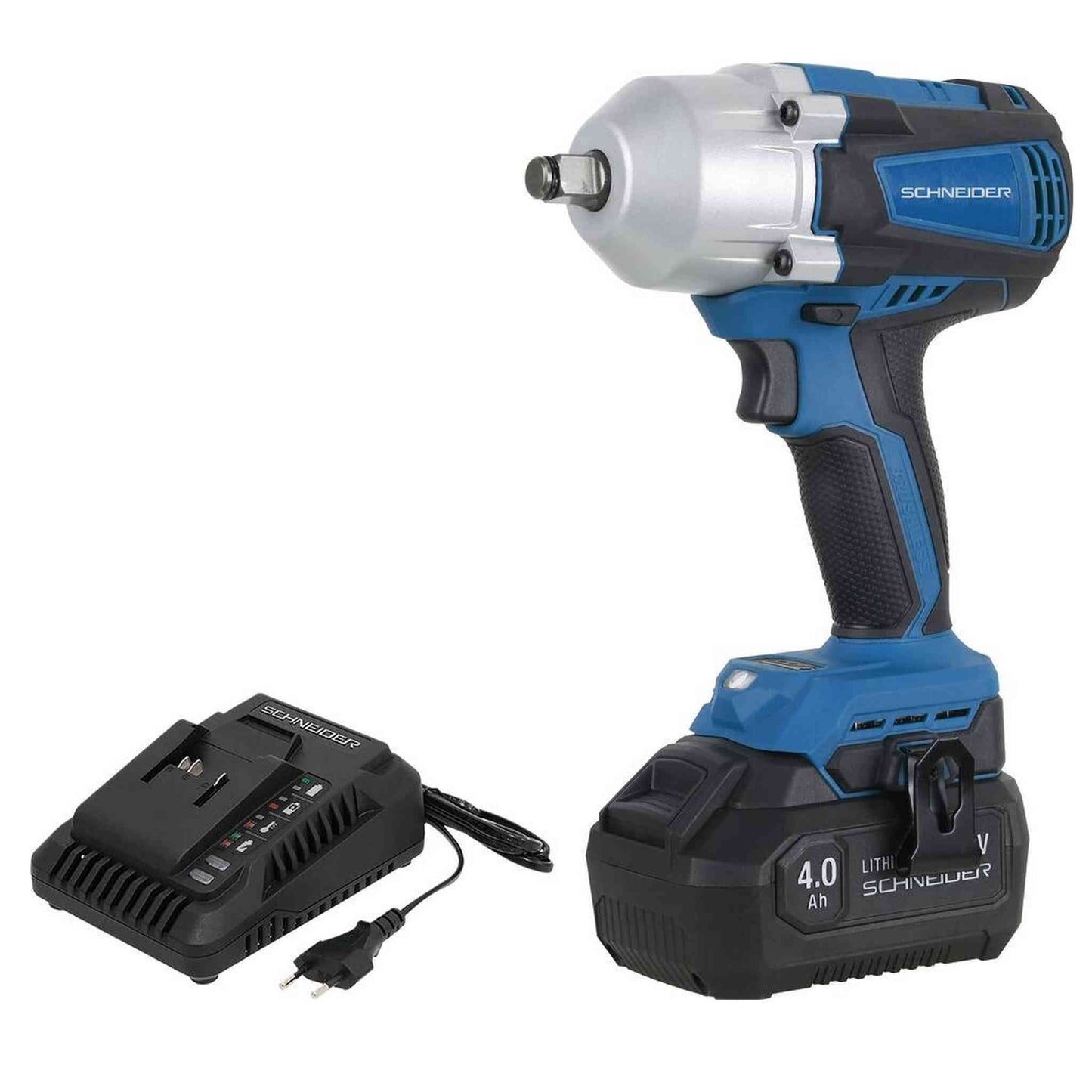 CLE A CHOC 1/2" 610/800NM 20V BRUSHLESS 1 BATTERIE 4 AH + 1 CHARGEUR 3A