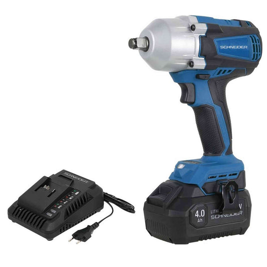 CLE A CHOC 1/2" 610/800NM 20V BRUSHLESS 1 BATTERIE 4 AH + 1 CHARGEUR 3A