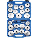 CLOCHES ALUMINIUM POUR FILTRES A HUILE COFFRET DE 23 PCS