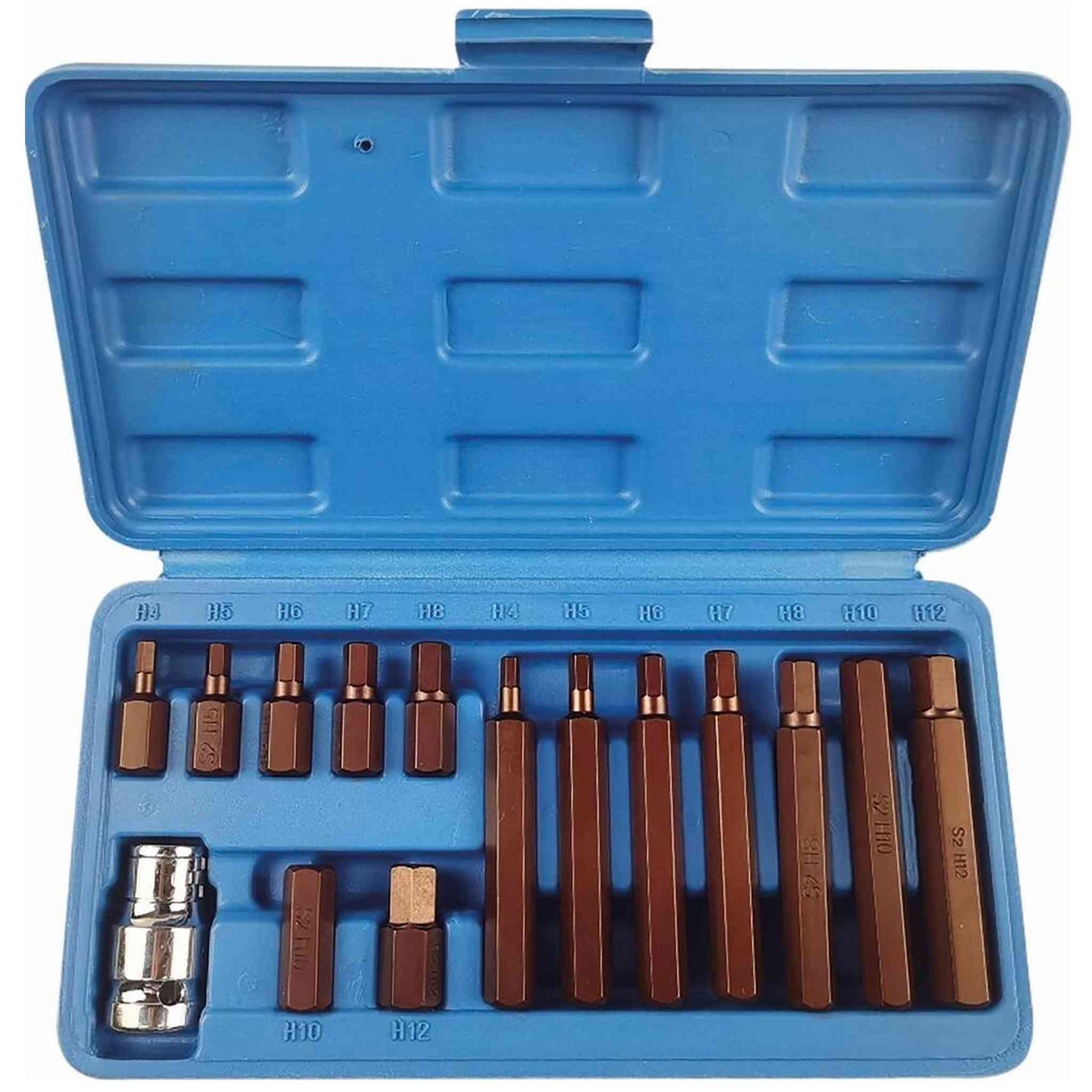 COFFRET DE 15 EMBOUTS DE VISSAGE HEX