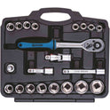 COFFRET DE 21 PCS - DOUILLES 1/2"