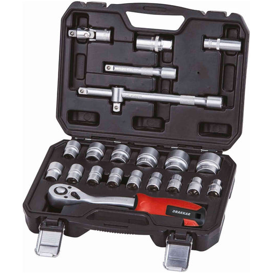COFFRET DE 22 PCS - DOUILLES 1/2"
