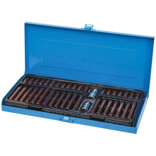 COFFRET DE 40 EMBOUTS DE VISSAGE HEX - TORX - 12 PANS XZN