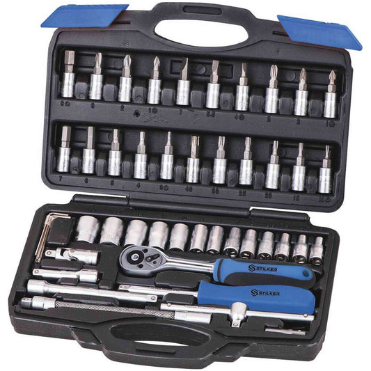 COFFRET DE 46 PCS - DOUILLES 1/4"