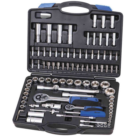 COFFRET DE 94 PCS -DOUILLES 1/4" ET 1/2"
