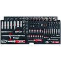 COFFRE DE SERVANTE 4 TIROIRS MODULES CARBONE - 192 OUTILS