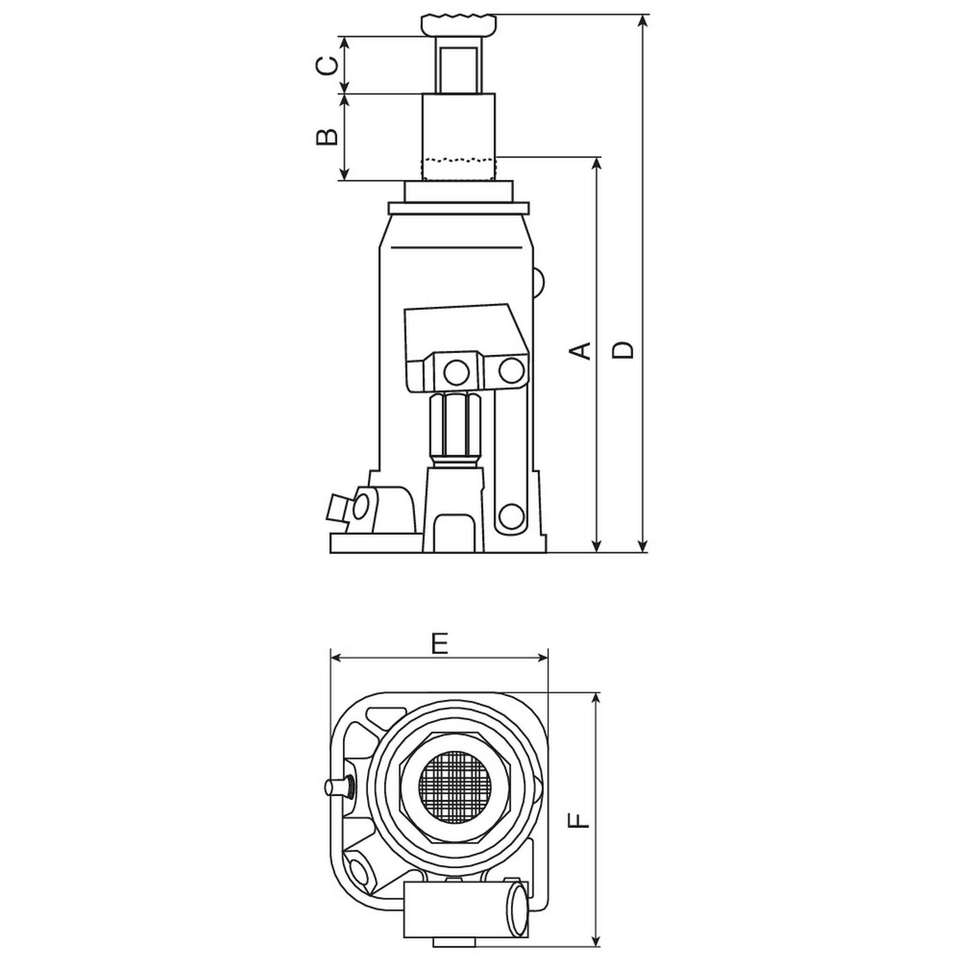 CRIC BOUTEILLE HYDRAULIQUE 5T