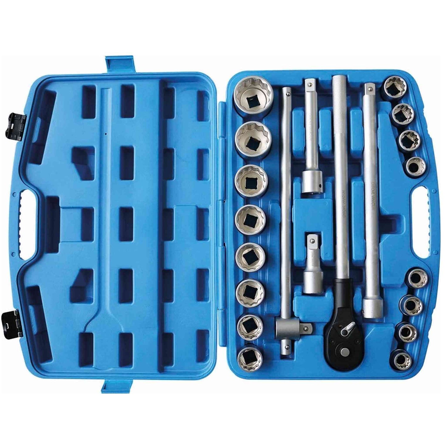 Coffret de douilles 3/4" 12 pans - 21 pcs