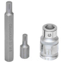 Embout hexagonal 10mm XZN de M5 à M12 avec douille porte embout 1/2" - coffret métallique de 11 pcs