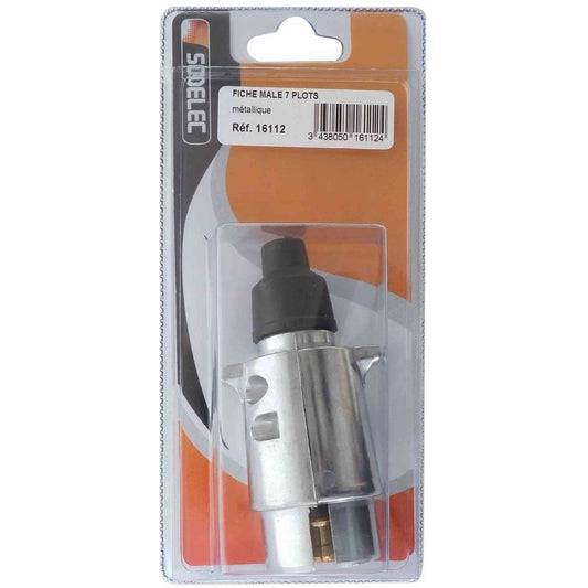 FICHE -METAL- MALE 7 PLOTS /coque