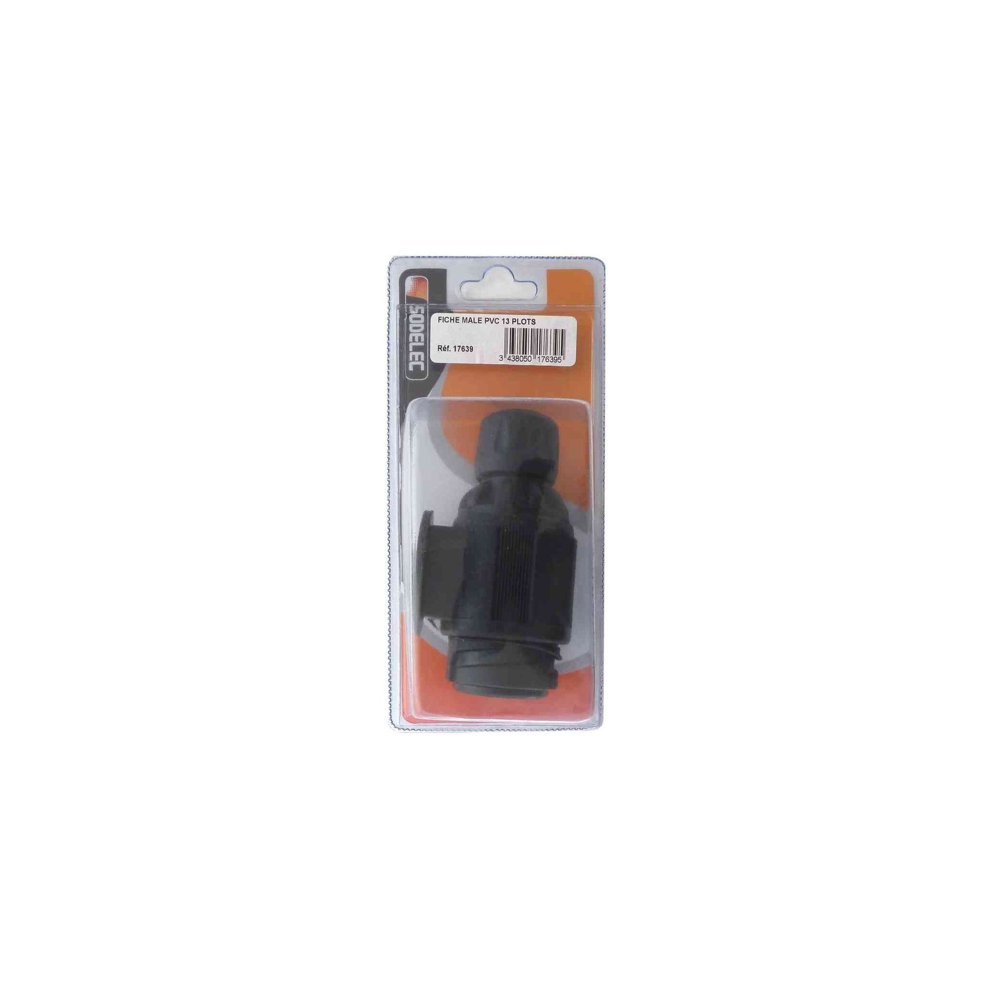 FICHE MALE 13 BROCHES PVC / COQUE