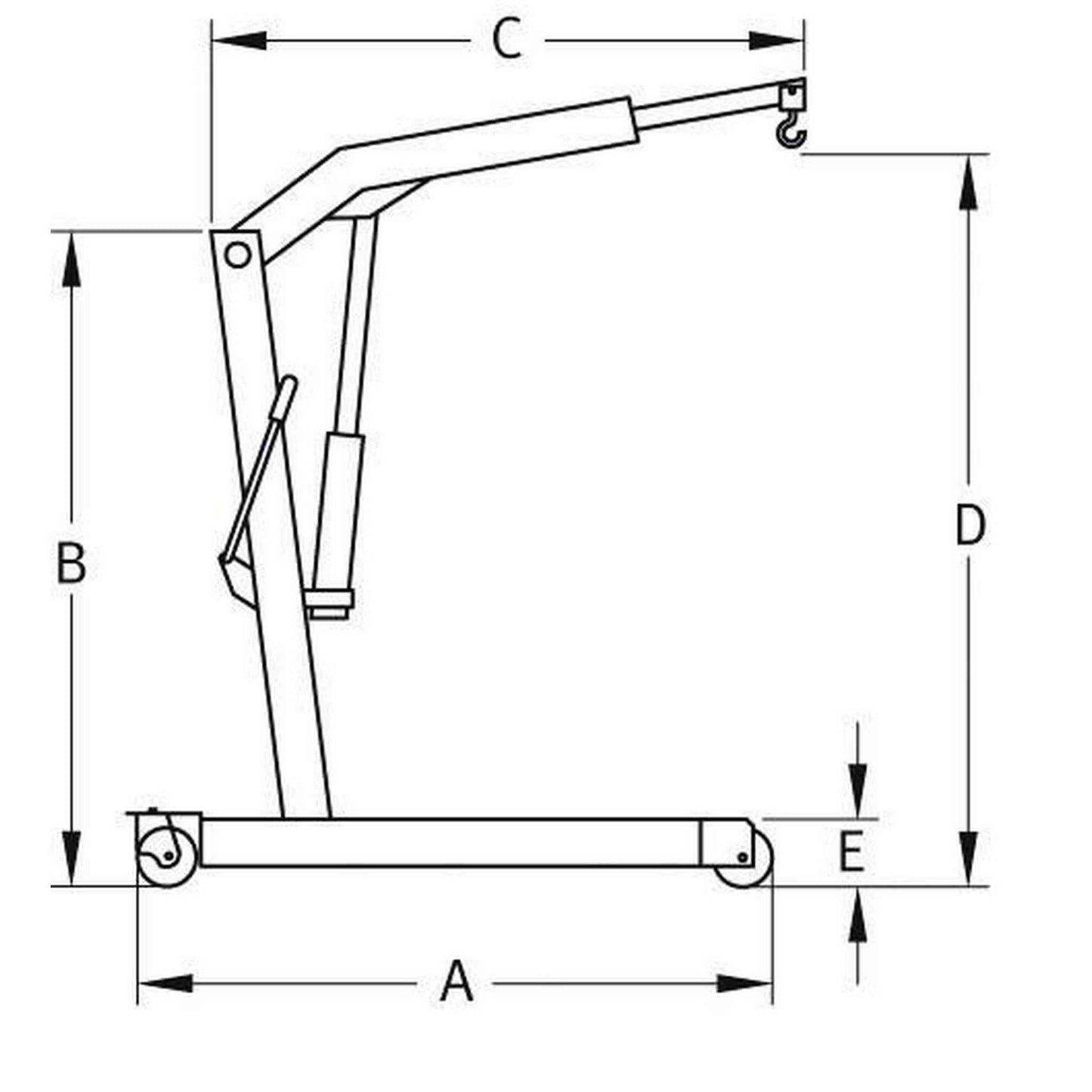 Grue d'atelier fixe 1T