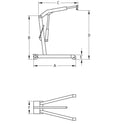 Grue d'atelier pliante 1T