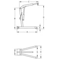 Grue d'atelier pliante 1T